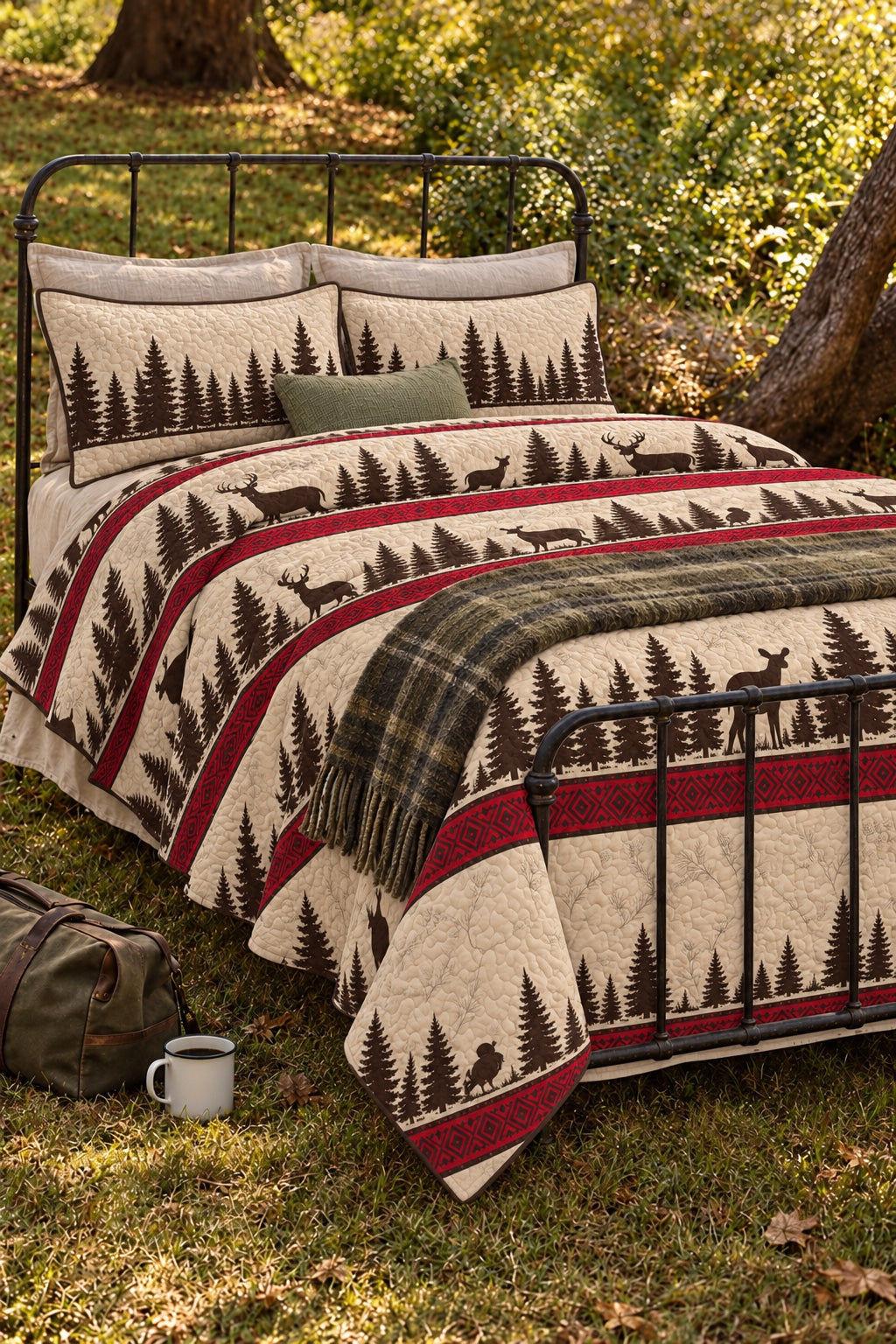 Red Lodge Whitetail Band Quilt Set