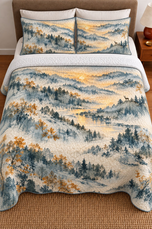 Misty Valley Whitetail Quilt Set