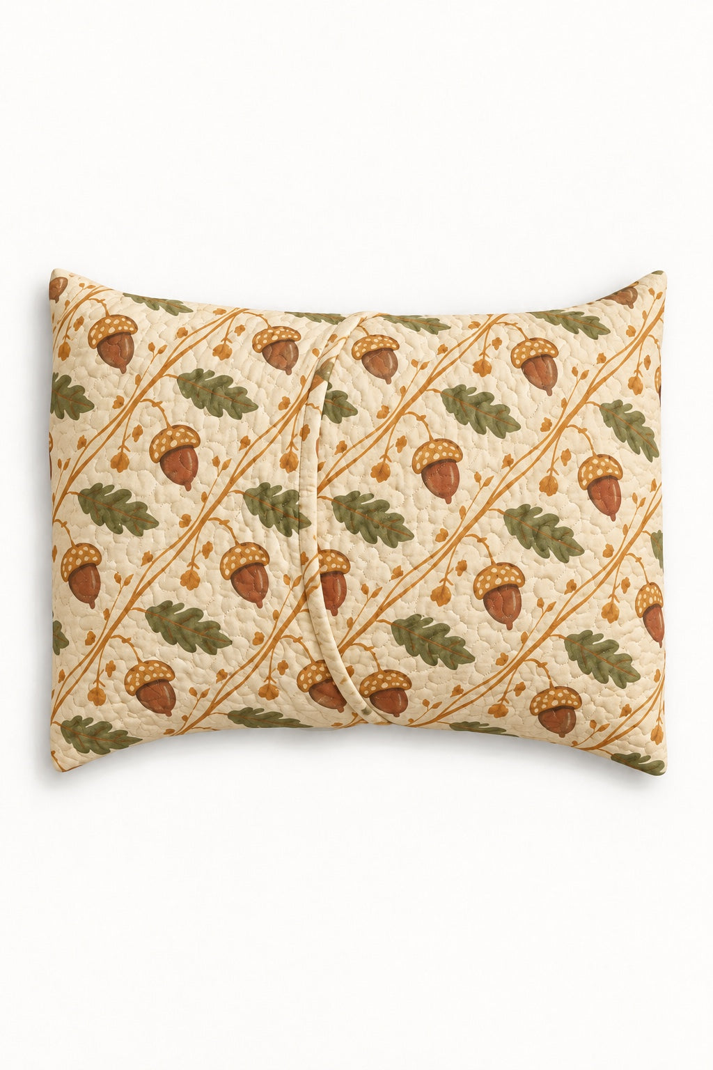 Golden Acorn Trellis Quilt Set