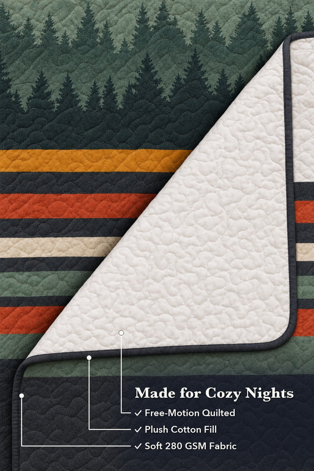 Charcoal Ridge Walk Whitetail Quilt Set