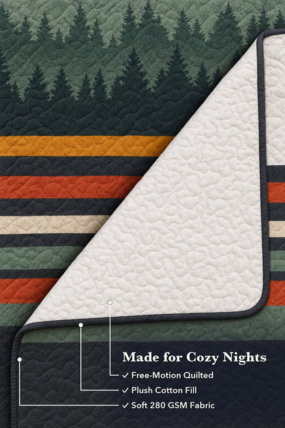 Charcoal Ridge Walk Whitetail Quilt Set