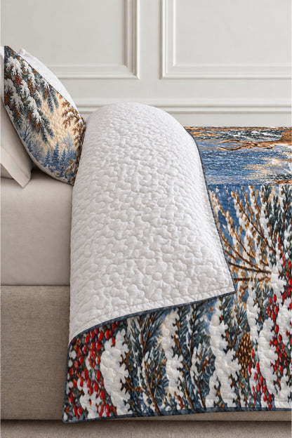 Winter Verdure Whitetail Quilt Set