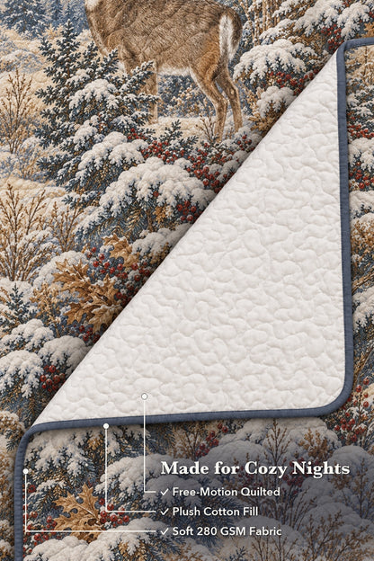 Winter Verdure Whitetail Quilt Set
