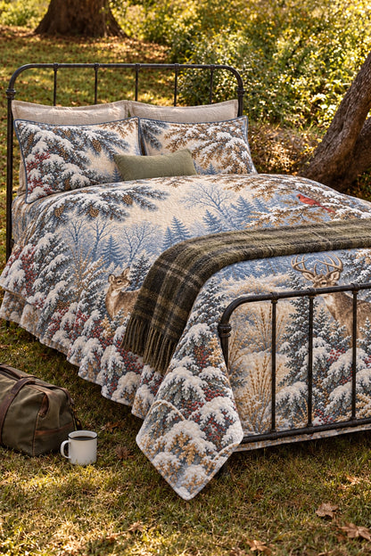 Winter Verdure Whitetail Quilt Set