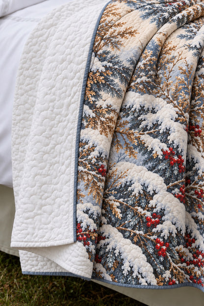 Winter Verdure Whitetail Quilt Set