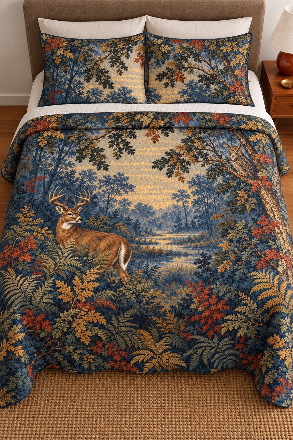 Twilight Verdure Whitetail Quilt Set