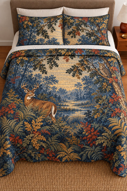 Twilight Verdure Whitetail Quilt Set