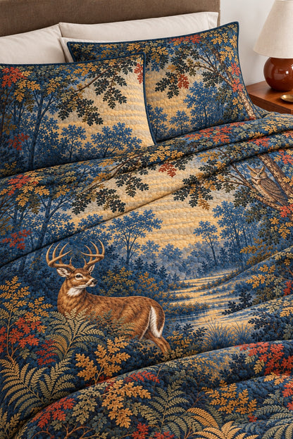 Twilight Verdure Whitetail Quilt Set