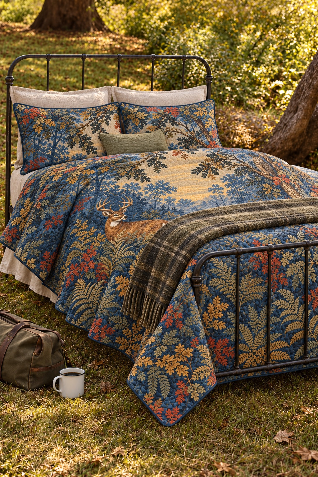 Twilight Verdure Whitetail Quilt Set