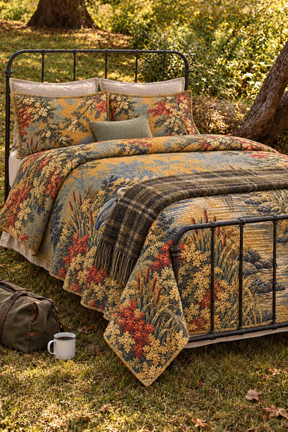Riverbank Verdure Whitetail Quilt Set