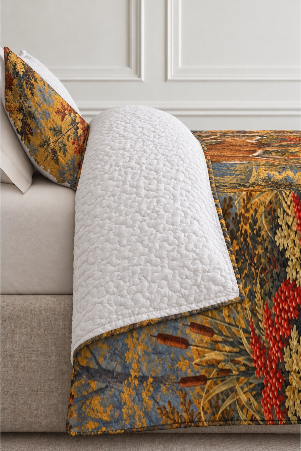 Rut Season Verdure Whitetail Quilt Set