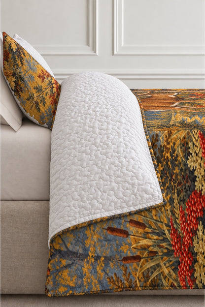 Rut Season Verdure Whitetail Quilt Set