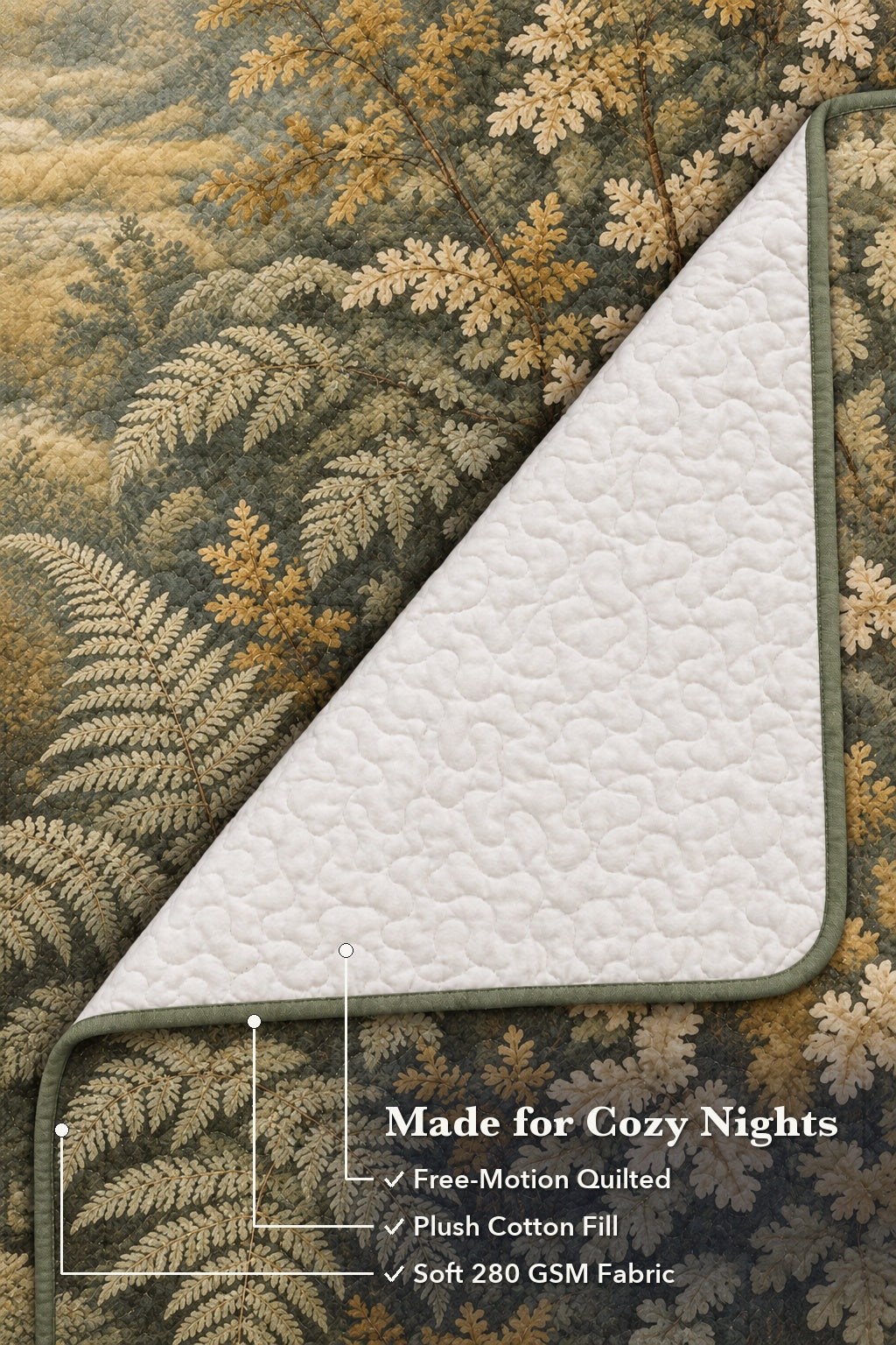 Sage Morning Verdure Whitetail Quilt Set