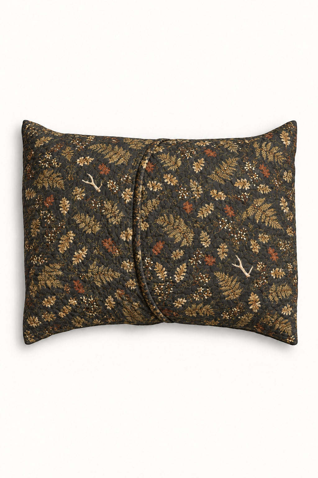Charcoal Fern Abstract Quilt Set