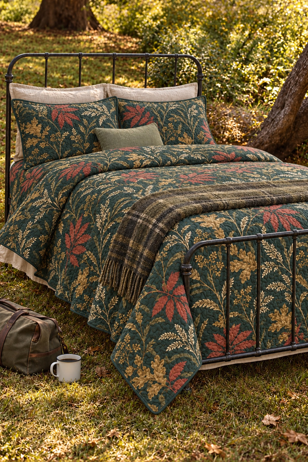 Spruce Sumac Abstract Quilt Set