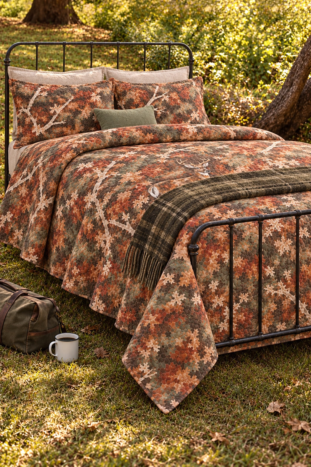Late Season Timber Whitetail Quilt Set