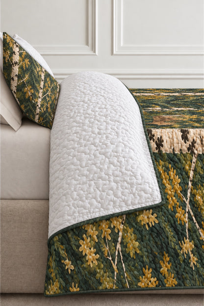 Birch Spruce Timber Whitetail Quilt Set