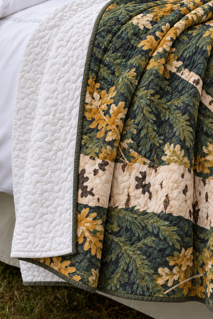 Birch Spruce Timber Whitetail Quilt Set