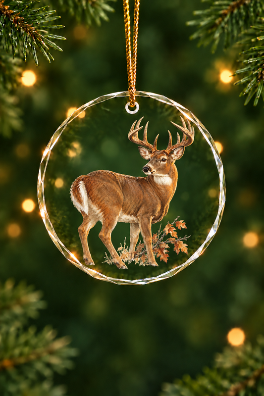 Hollow Ridge Whitetail - Glass Ornament image 1