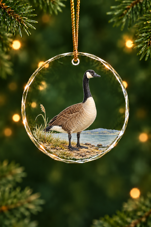 Shoreline Watch Canada Goose - Glass Ornament image 1