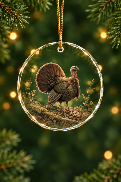 The Last Light Shot - Glass Ornament image 1