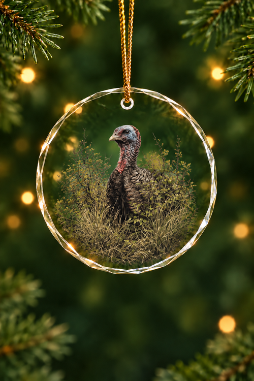 Green Timber Tom - Glass Ornament image 1