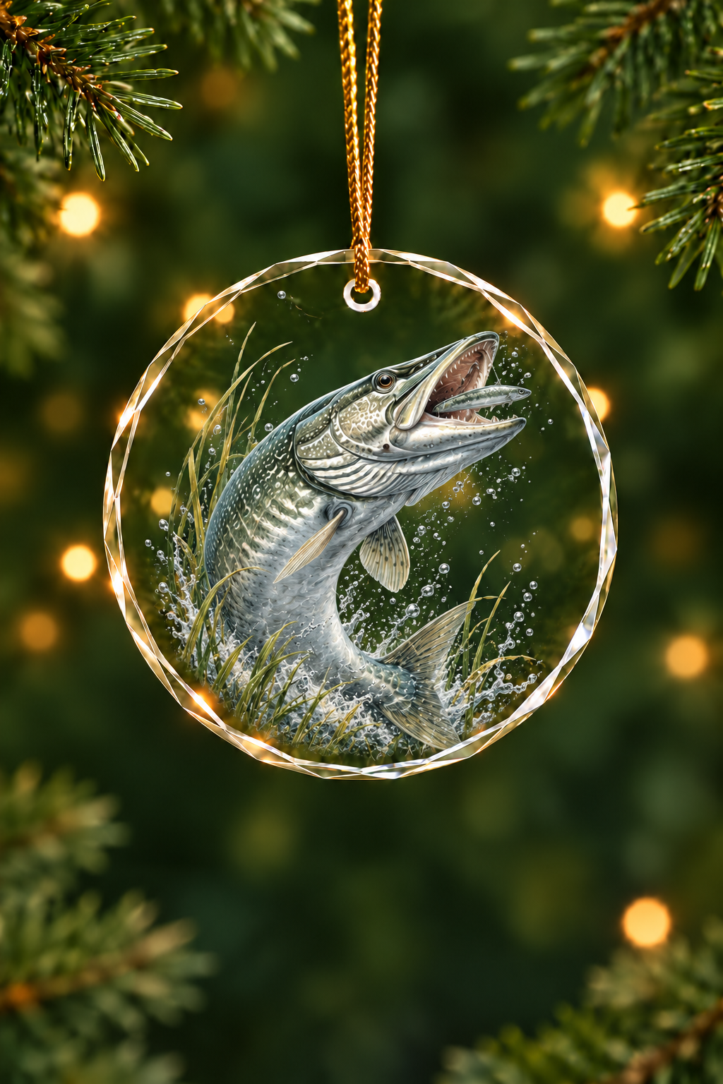 Ghost Bay Musky - Glass Ornament image 1