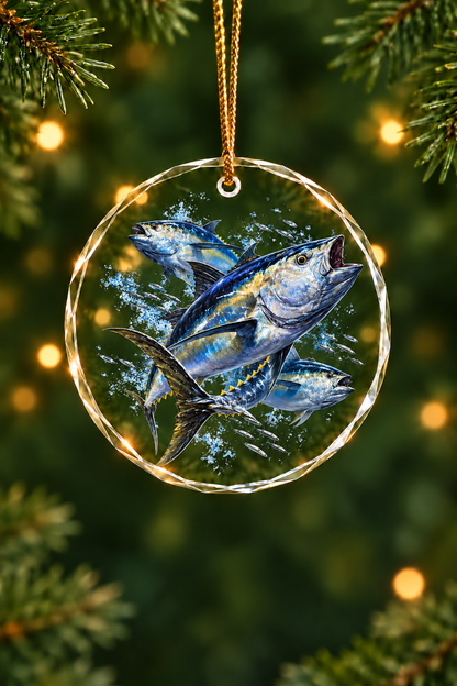 North Atlantic Bluefin Tuna - Glass Ornament image 1