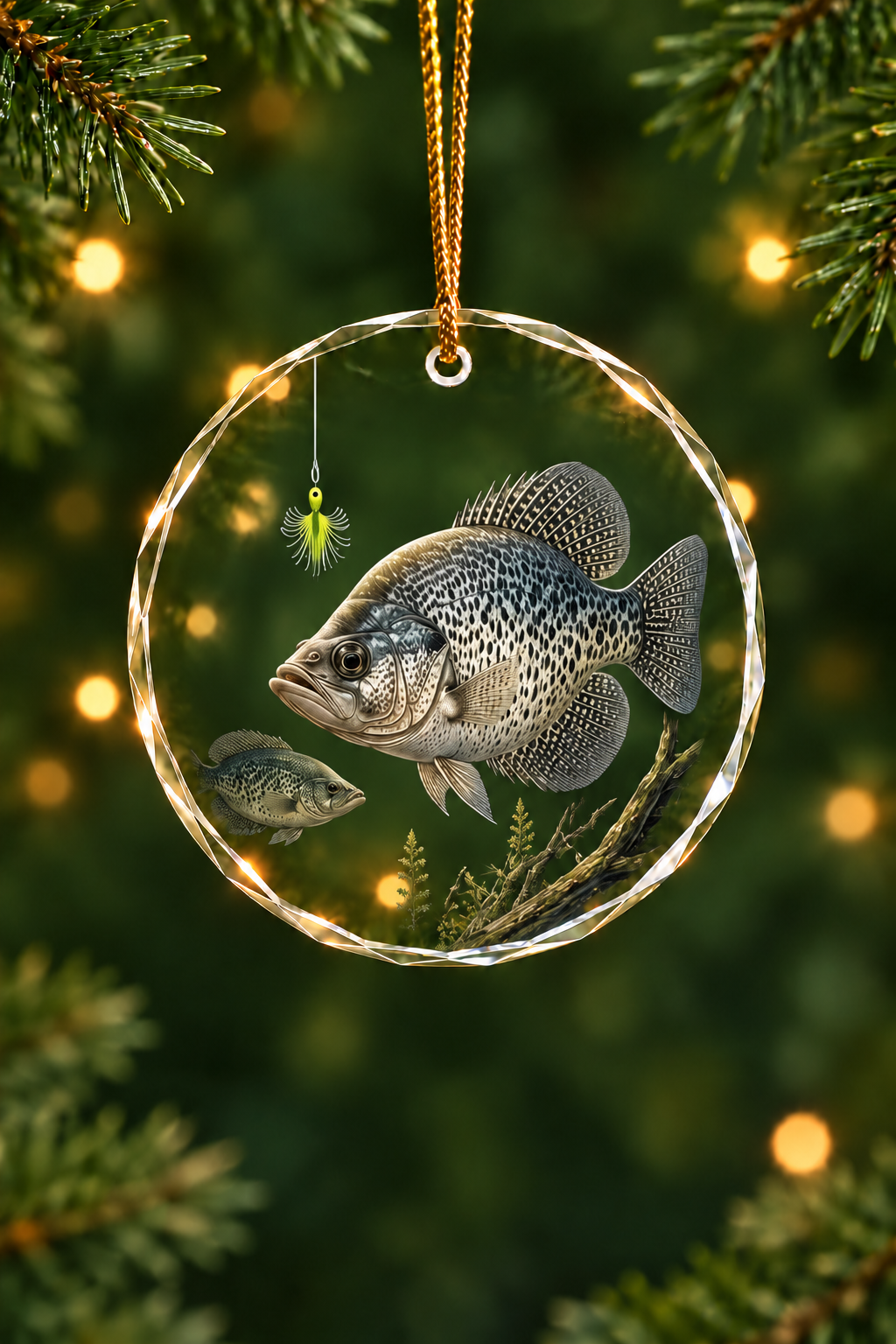 Timberline Slab Crappie - Glass Ornament image 1