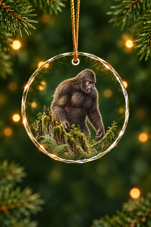 Old Growth Bigfoot - Glass Ornament image 1