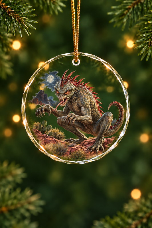 Canyon Moon Chupacabra - Glass Ornament image 1