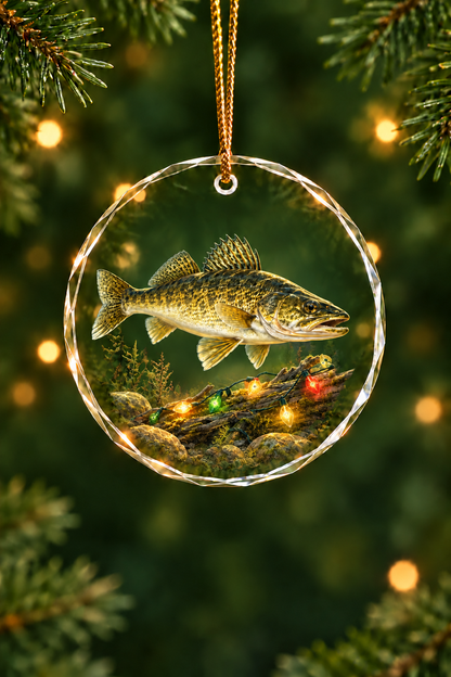 Old Bulbs Walleye - Glass Ornament image 1