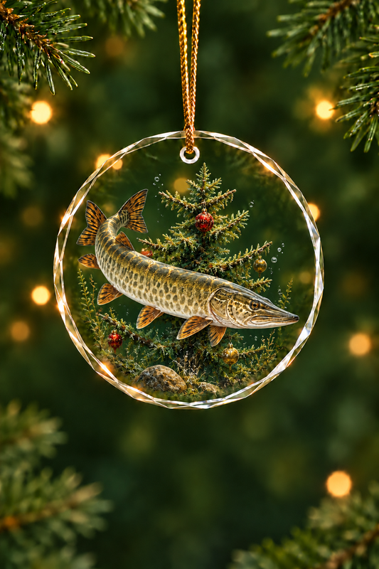 Christmas Crib Musky - Glass Ornament image 1