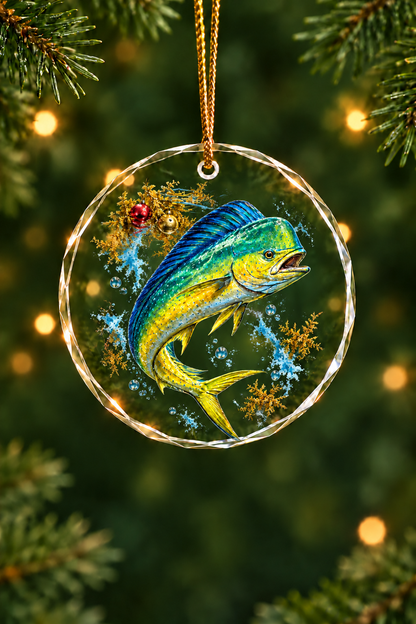 Weedline Ornaments Mahi - Glass Ornament image 1
