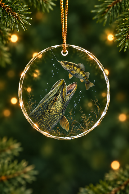 Cold Pike Ambush - Glass Ornament image 1
