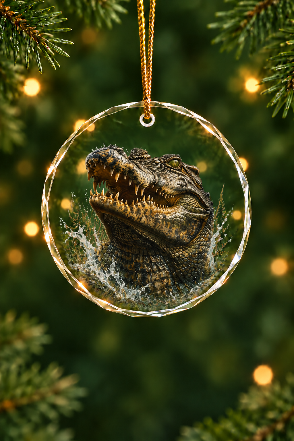 Swamp Jaw - Glass Ornament image 1