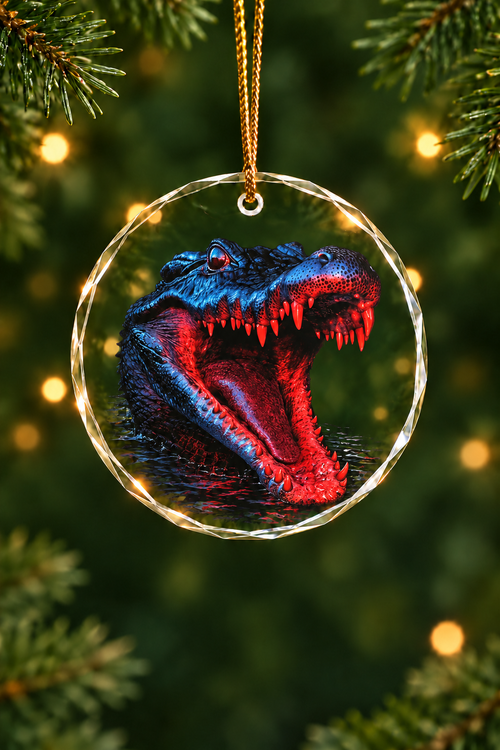 Gator Nightstrike - Glass Ornament image 1