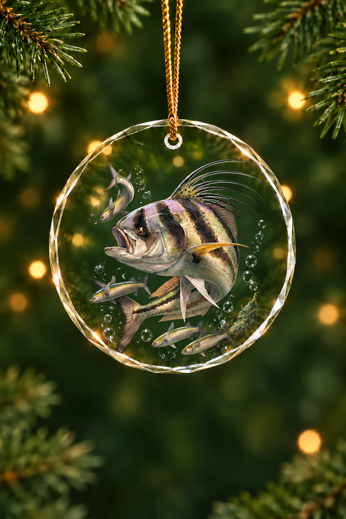 Crestwater Rooster - Glass Ornament image 1
