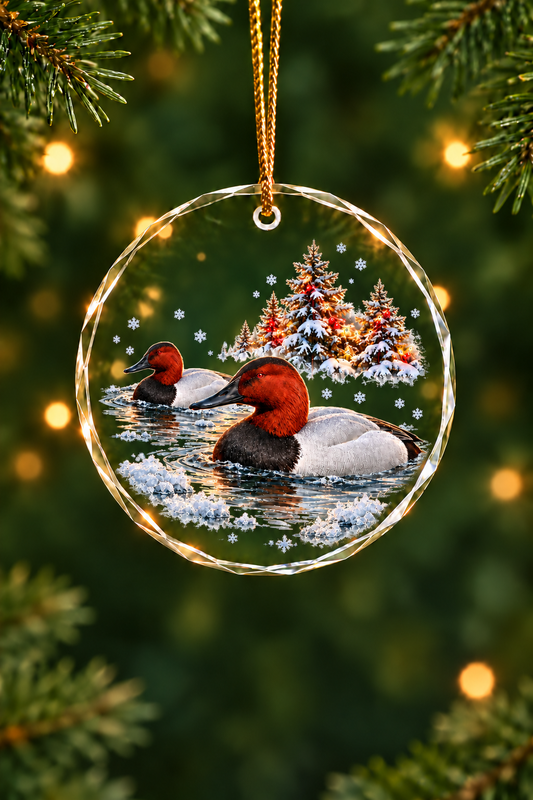 Shore Lights Canvasback - Glass Ornament image 1