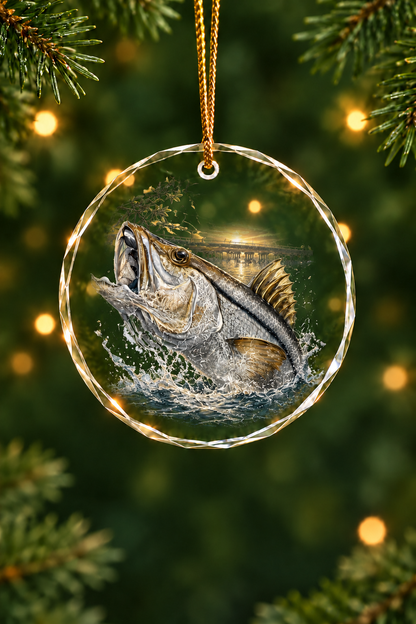 Bridge Strike Snook - Glass Ornament image 1
