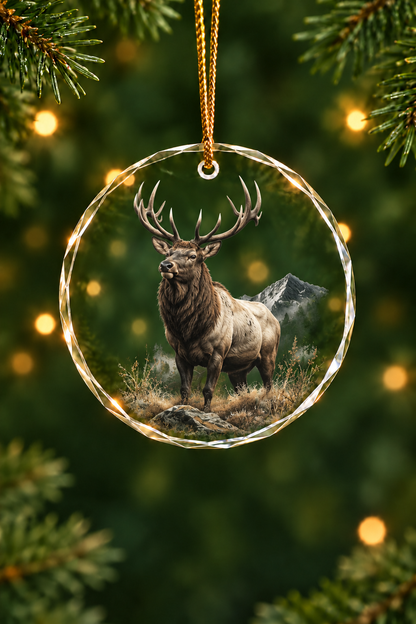 Elk High Ridge Monarch - Glass Ornament image 1