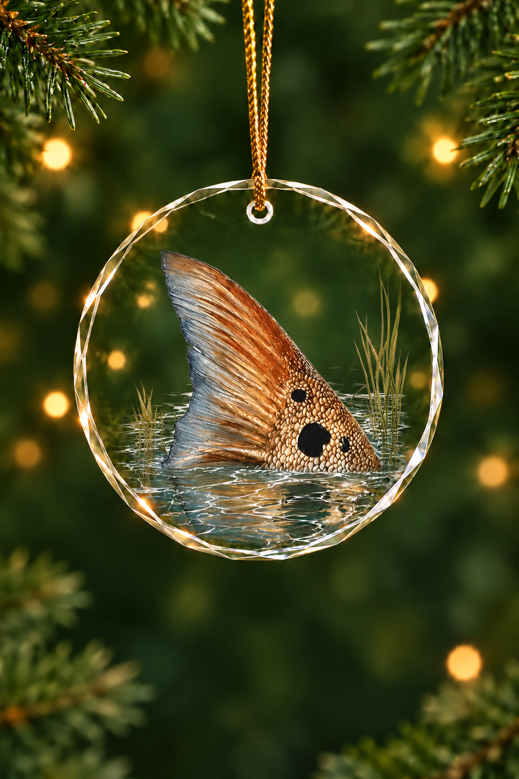 Spot Tail Redfish - Glass Ornament image 1