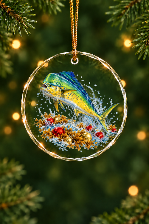 Bauble Sargassum Mahi - Glass Ornament image 1