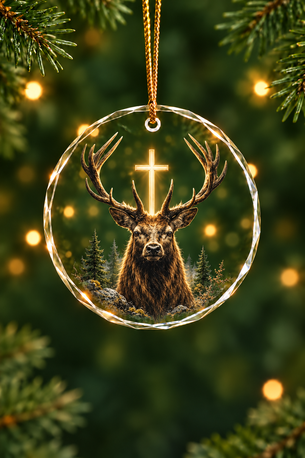 Covenant of the Golden Antler - Glass Ornament image 1