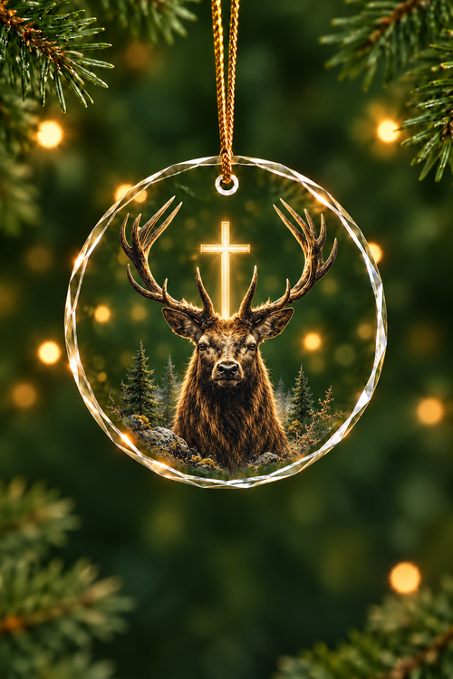 Covenant of the Golden Antler - Glass Ornament image 1
