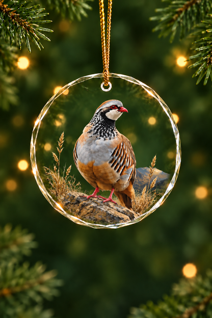 Sunlit Canyon Chukar Horizon - Glass Ornament image 1