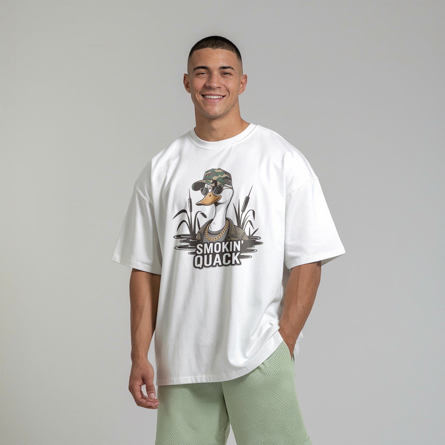 "Smokin" Quack Duck Hunting T-Shirt - Fun Gift for Waterfowl Hunters
