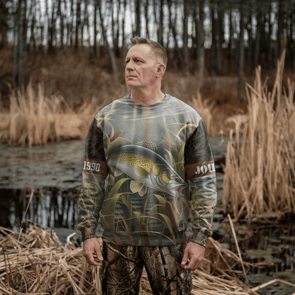 Walleye Marsh Hunter Personalized Unisex Sweatshirt