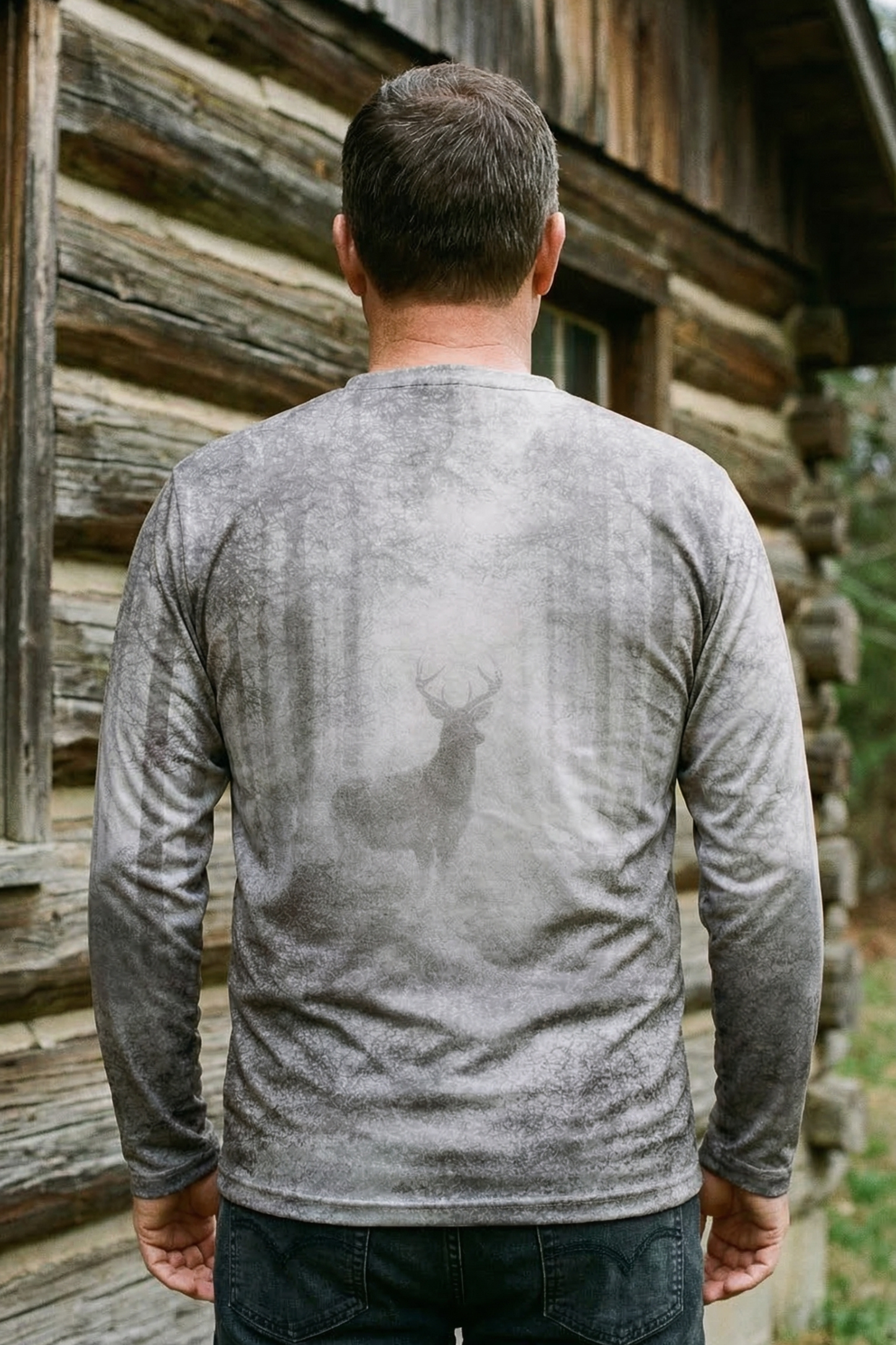 Performance Hunting Long Sleeve - Foggy Forest Buck - FF1F