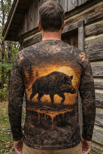 Performance Hunting Long Sleeve - Swamp Boar Dusk - SD1M